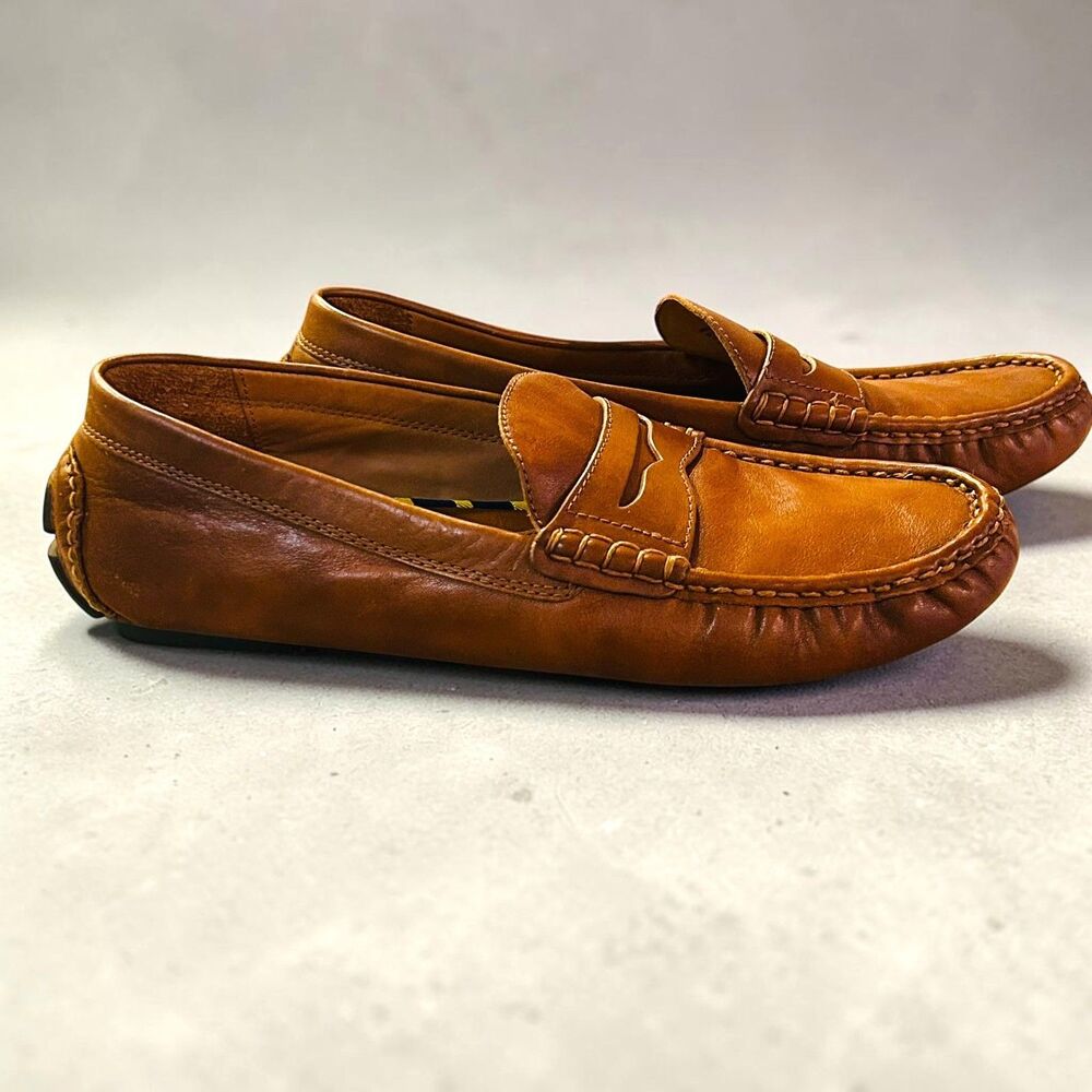 Polo by Ralph Anders Penny Men's Size 11 US Brown Leather Loafers Driving Shoes